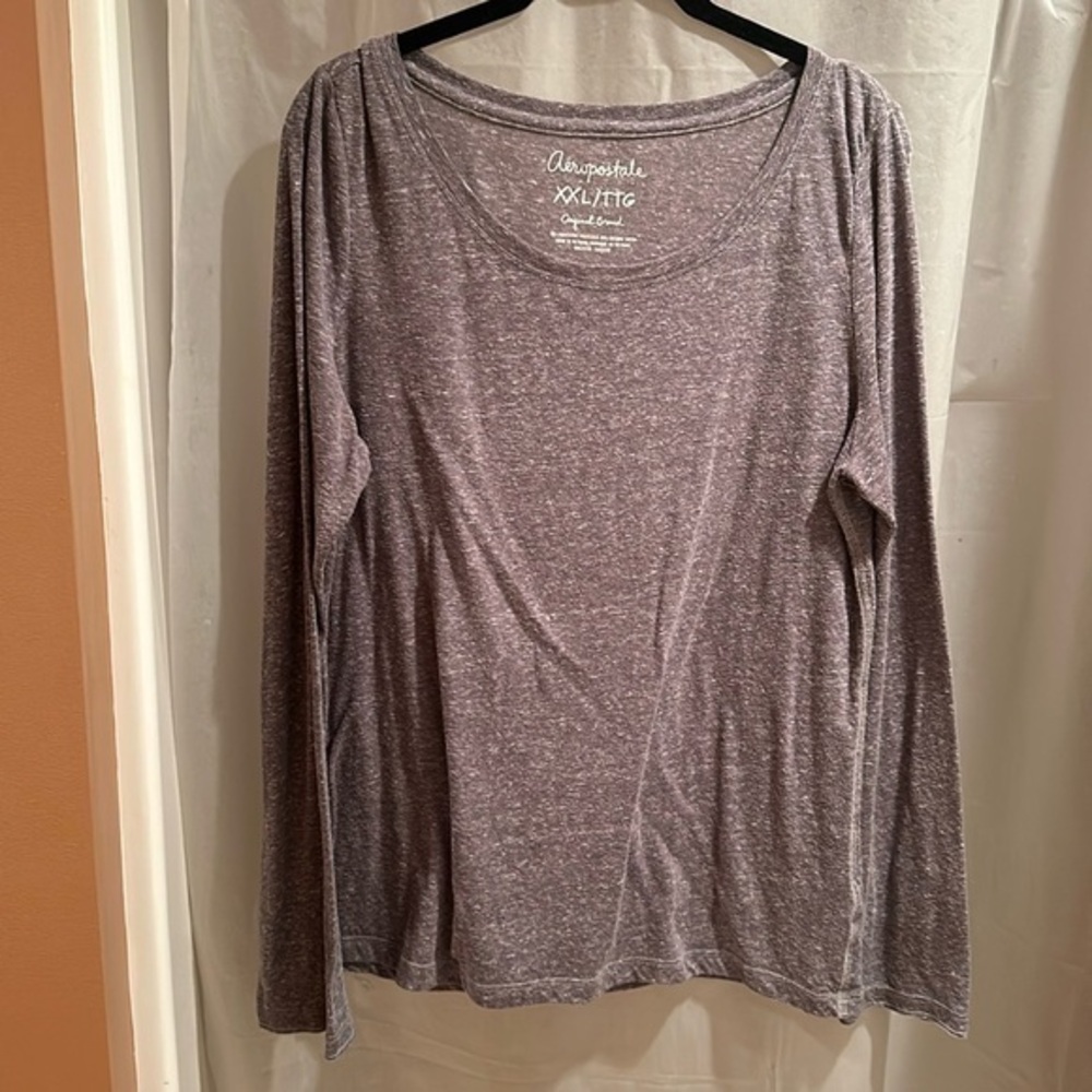 Grey women’s Aeropostale long sleeved round neck T-shirt size XXL